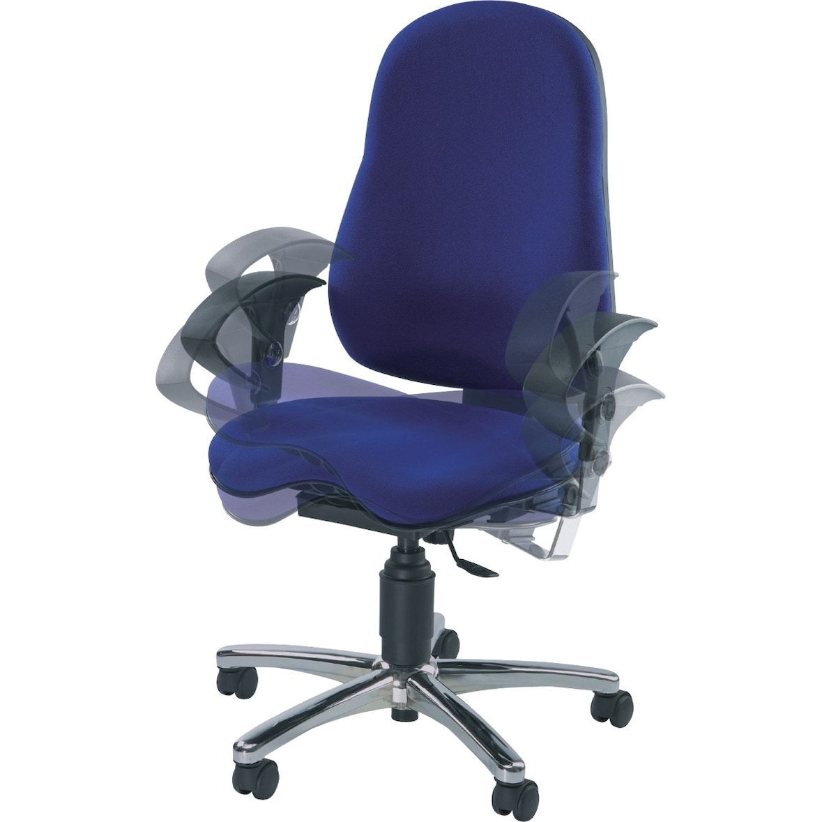 TOPSTAR Bürodrehstul Sitness® 10 SI59UG26 max. 110kg blau