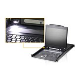 thumbnail of ATEN CL1308N KVM-Switch, 48cm TFT, VGA, PS/2-USB, 8 Port, FR-Layout
