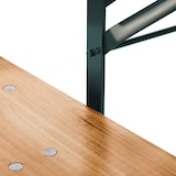 thumbnail of tectake Table de jardin pliante RALF 220 x 50,5 x 77,5 cm avec bancs - marron - 402189