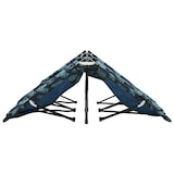 thumbnail of vidaXL Ligbed 2-persoons inklapbaar bladpatroon staal