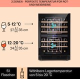 thumbnail of Klarstein Vinovilla 50 Duo Zweizonen-Weinkühlschrank 153l 51 Fl. 3-Farben Glastür Schwarz