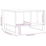 thumbnail of vidaXL Couchtisch Braun Eichen-Optik 60x50x36,5 cm Holzwerkstoff