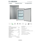 thumbnail of INFINITON Congelador CV-88L8XEH, 85 l, 85 cm, Ciclico, E, Inox