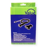 thumbnail of VALUE USB - Seriell Konverter-Kabel, Typ C - RS232, schwarz, 1,8 m