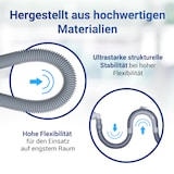 thumbnail of Set Ablaufschlauch 4m 19/22mm 2x Schellen, 1x Haltebogen für Waschmaschine