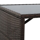 thumbnail of Outsunny Set Mobili da Giardino in Rattan Marrone 5pz Tavolo e Sedie