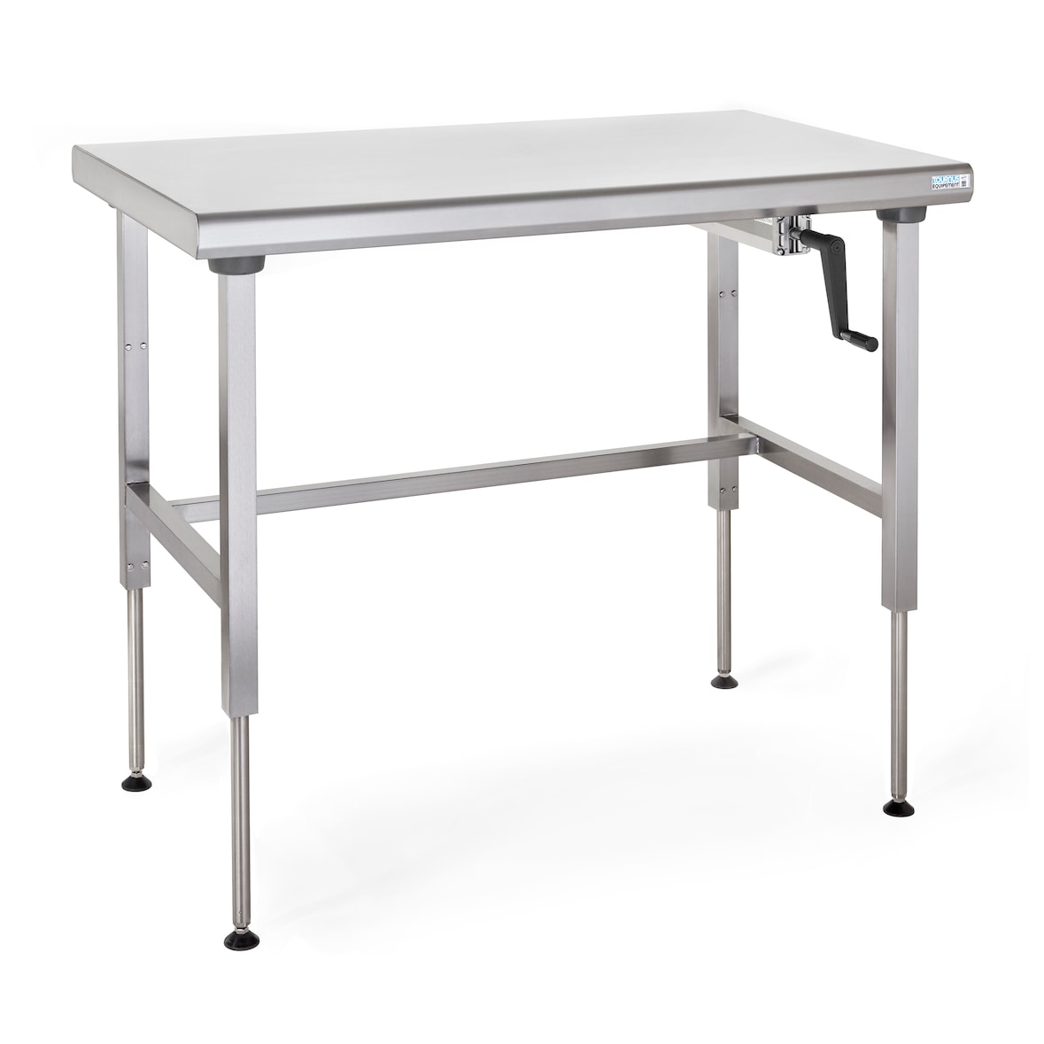 Tournus Ergonomix - manuell höhenverstellbarer Arbeitstisch auf Rollen  Abmessung: 1600 x 700 x 800-1100mm