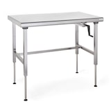 thumbnail of Tournus Ergonomix - manuell höhenverstellbarer Arbeitstisch auf Rollen  Abmessung: 1600 x 700 x 800-1100mm