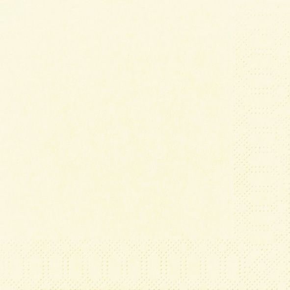 Duni 104955 Servietten 3lagig Tissue Uni champagne, 33 x 33 cm, 20 Stück