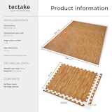 thumbnail of tectake Ensemble de 24 dalles carrées EVA - Tapis de sol et de sport - Set de 24 imprimé bois