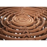 thumbnail of Mesa de apoio HWC-M31, mesa de flores, mesa de café em vime, redonda 43x38x38cm, vime Kubu natural