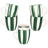 thumbnail of 6x Wald grün Kaffeebecher 320ml Steingut-Tassen 6 Personen Glühwein Weihnachten