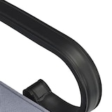 thumbnail of COSTWAY Panchina da giardino a 2 posti con tavolino, panchina con cuscino, 120 x 73 x 94 cm, grigio + nero