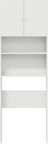 thumbnail of vidaXL Waschmaschinenschrank Weiß 64x24x190 cm Holzwerkstoff
