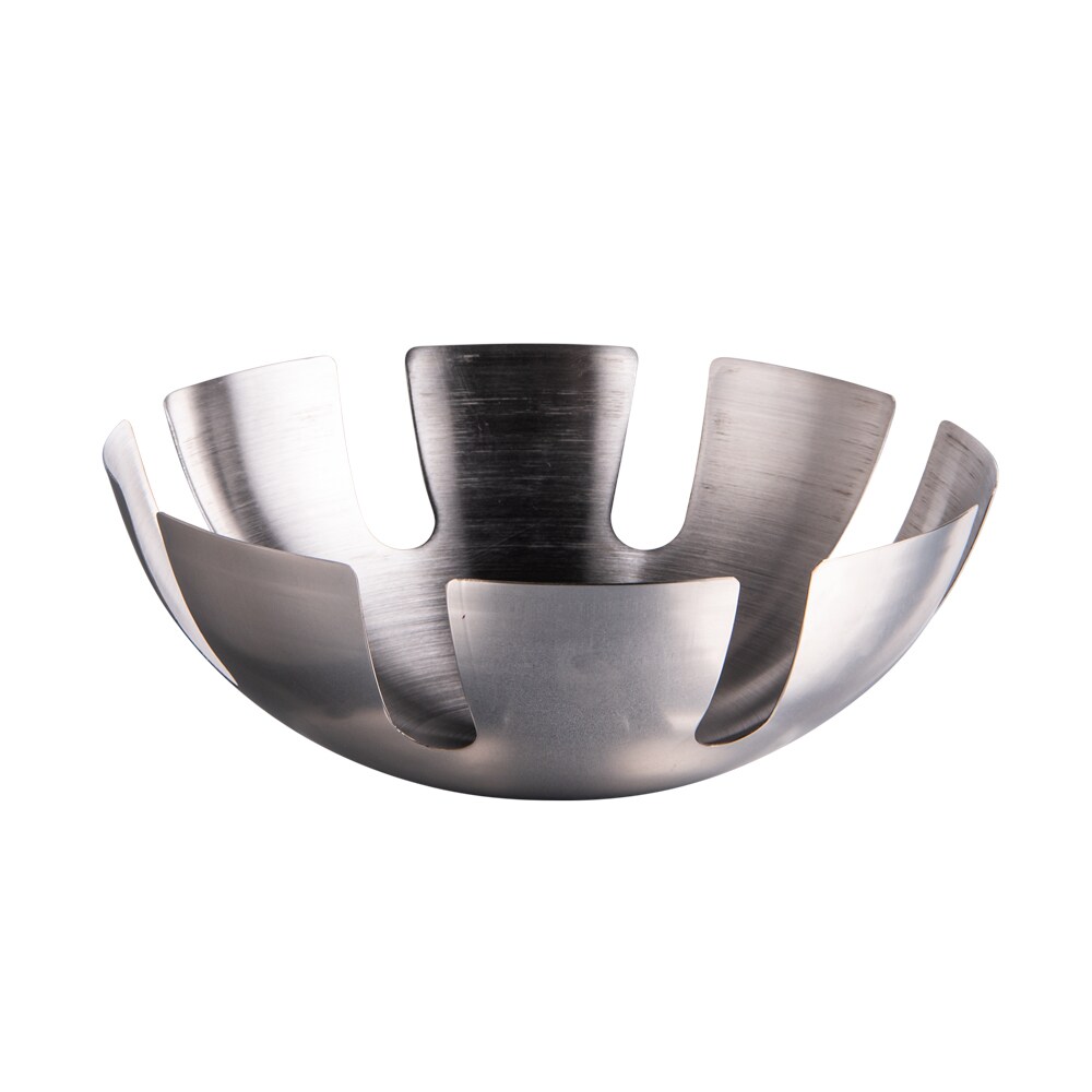 Corbeille à fruit ronde -  Argent / Métallique Rond Acier Inoxydable (inox  Table Passion 27.00x27.00 cm