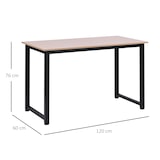 thumbnail of Mesa de Ordenador Escritorio para Hogar Oficina Pies Ajustables 120x60x76cm