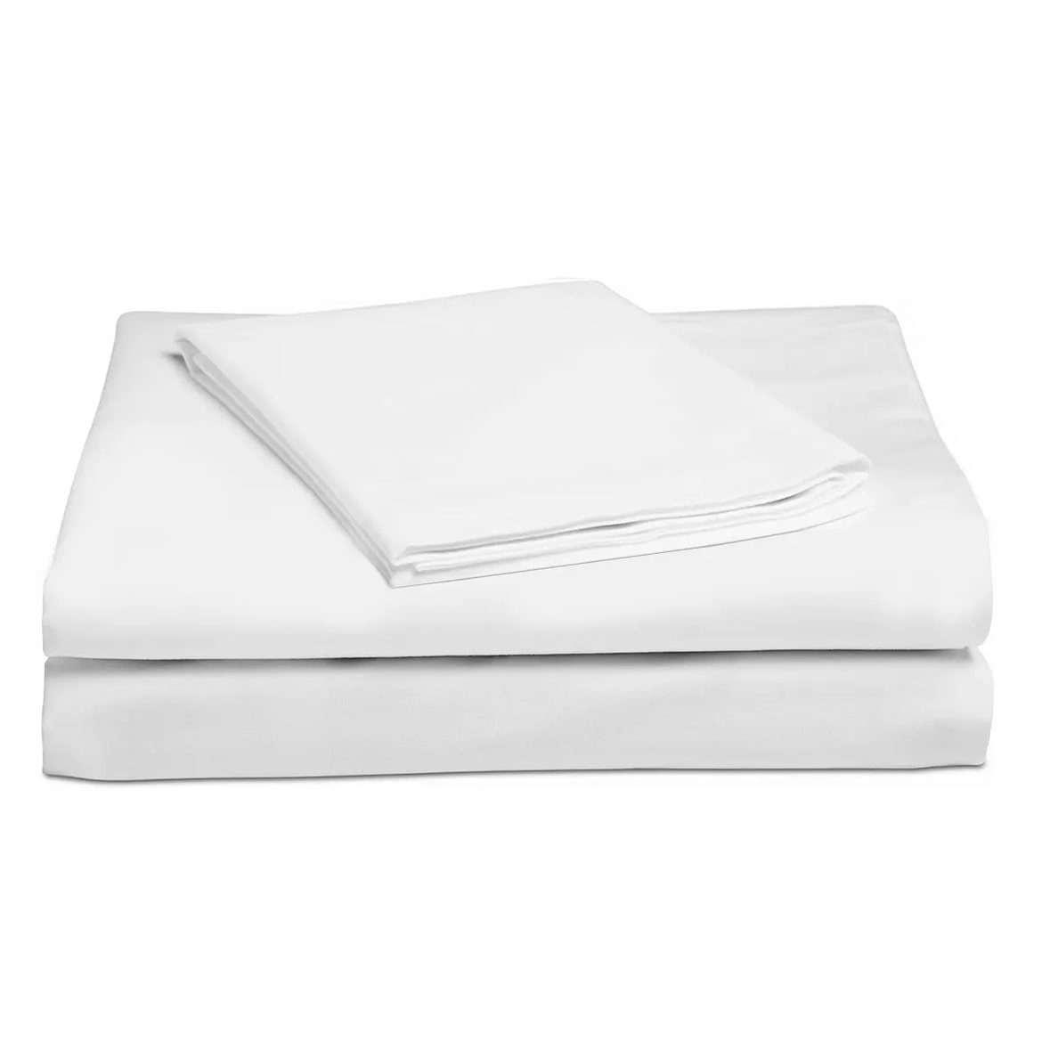 Set lenzuola matrimoniale no stiro in microfibra colore bianco