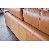 thumbnail of KAWOLA Sofa BODHI 3-Sitzer Leder hellbraun