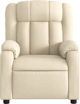 thumbnail of vidaXL Massage-Relaxsessel, cremefarbener Stoff