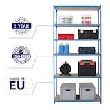 thumbnail of PROREGAL Schwerlastregal Giant Muli | HxBxT 250x110x50cm | Fachlast 200kg | Blau | Stecksystem Lagerregal Regalsystem Steckregal