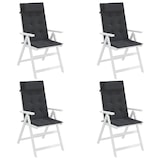 thumbnail of vidaXL Stoelkussens 4 st hoge rug oxford stof zwart
