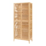thumbnail of Helloshop26 - Badezimmerschrank/Regal aus Bambus 180 x 80 x 40 cm Naturfinish 03_0008885