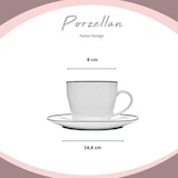 thumbnail of SÄNGER Porzellan Kombiservice Bilgola Black Rim 36 teilig für 6 Personen