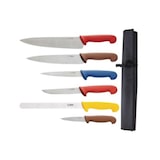 thumbnail of Conjunto de 6 facas com código de cores, incluindo uma manta Hygiplas S088