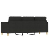 thumbnail of vidaXL 3-Sitzer-Sofa Schwarz 180 cm Stoff