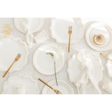 thumbnail of 6 Pappteller 23cm mit Goldrand und Ornament Partyteller Einwegteller plastikfrei Partygeschirr Geburtstag Hochzeit Partydeko Tischdeko Weiß Gold