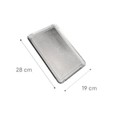 thumbnail of Plateau traiteur en carton argent 19x28 cm par 25