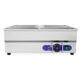 thumbnail of Vertes Speisenwärmer Buffetwärmer 1500W Edelstahl, 4x 1/4 GN Behälter (4x 2,8L), Ablasshahn, Bain Marie, 50-200°C