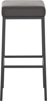 thumbnail of Décoshop26 - Brauner Barhocker aus Kunststoff mit schwarzen Metallbeinen modernes Design 10_0000429