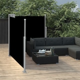 thumbnail of Toldo lateral retráctil negro 100x600 cm