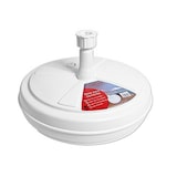 thumbnail of Base para sombrilla rellenable soporte redondo de polietileno blanco pie parasol