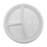 thumbnail of Teller Mehrweg PP 3-geteilt Ø 22 cm ohne Anfasser weiß