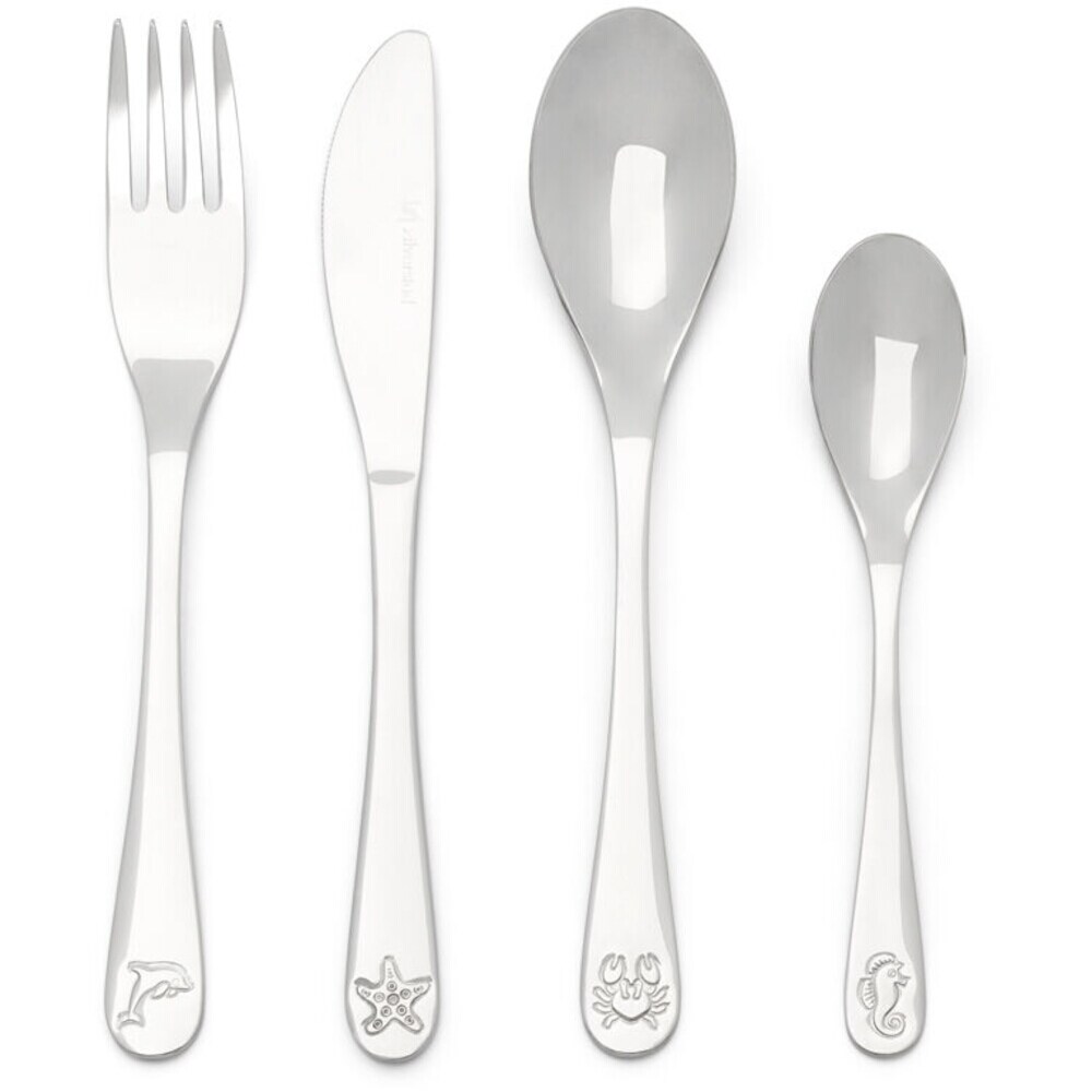 ZILVERSTAD Kinderbesteck "Meerestiere" 4-teilig