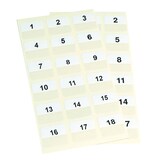 thumbnail of DJOIS by 3L Cavalierini adesivi con etichetta intercambiabile 10x150 mm,20 confezioni da 5 strisce,colore bianco