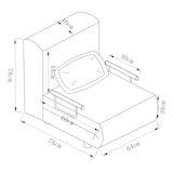 thumbnail of VCM  Kolino  H. 95 x B. 64 x T. 78 cm