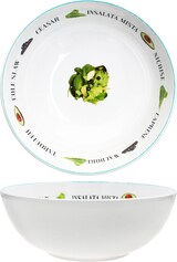 thumbnail of Salatschale Ø 26,5cm 2,5L Porzellan-Servierschale mit Dekor Obstschale
