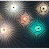 thumbnail of Wandlampe aus Glas GRACE - Grün und Gold