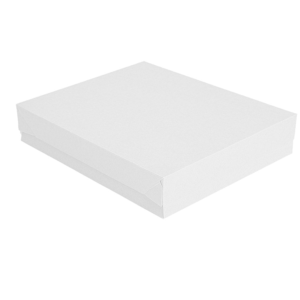 Garcia de Pou 150 Unità - Vassoi + Coperchio 'Thepack' 230 G/M2 32X27X4 Cm Bianco Cartone Ondulato A Nano-Micro