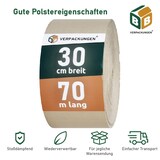 thumbnail of 2 x Rollenwellpappe (0,3 x 70 m) Wellkarton Füllmaterial Polster Schutz Rollwellpappe BB-Verpackungen