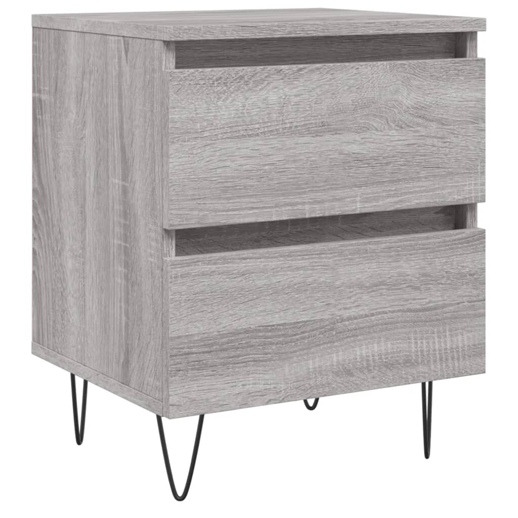 Table de chevet sonoma gris 40x35x50 cm bois d’ingénierie – Modèle Essence Pure