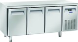 thumbnail of Cool Head Edelstahl-Kühltisch mit 3 Türen. Automatisches Auftauen. Temperatur -2°C/+8°C.  Misst 180x60x85h cm. Cool Head SR3100