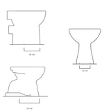 thumbnail of Belvit Stand-WC Manhattan Grau Tiefspüler Abgang Boden (senkrecht) 555x350x390
