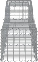 thumbnail of vidaXL Gabionen mit Hochbogen 15 Stk. 400x50x40/60cm Verzinktes Eisen