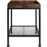 thumbnail of tectake Table d’appoint ROCHESTER 41,5x41x56cm - Bois foncé industriel, rustique - 404265