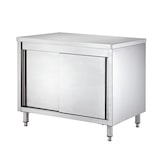 thumbnail of Armario de trabajo con 2 puertas deslizantes, 850 x 1000 x 700 mm, acero inoxidable, EASYLINE 10167 Vaiotec