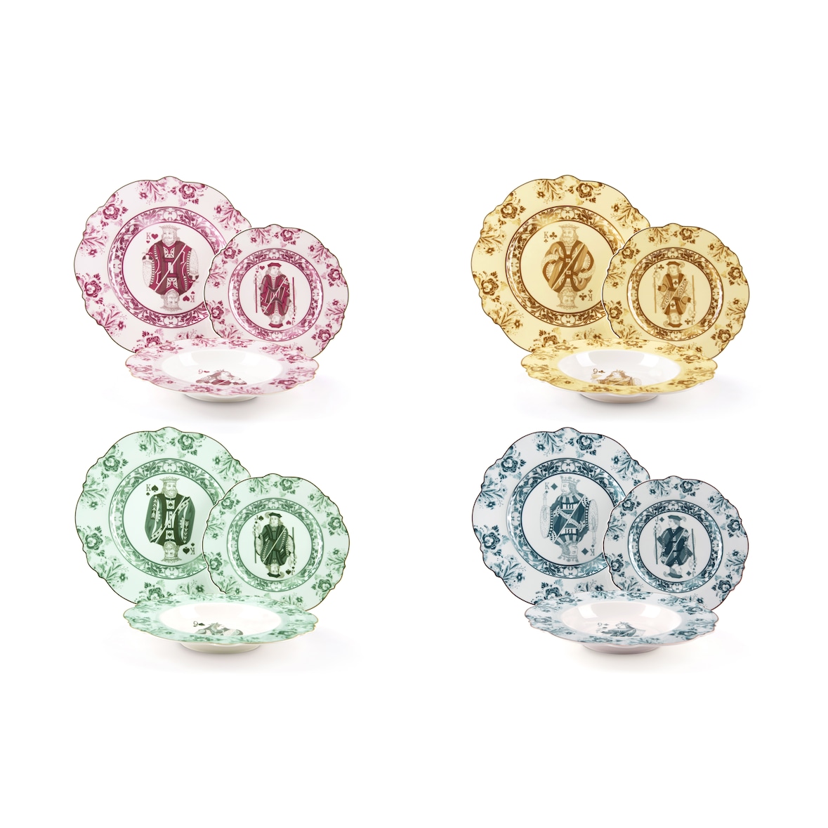 Excelsa vajilla de 12 piezas I Bari de porcelana multicolor